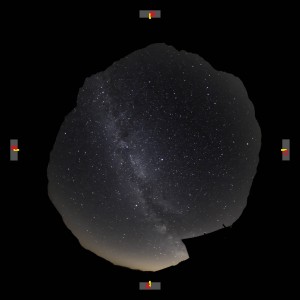 Il cielo alla capanna Quarnei (fisheye)